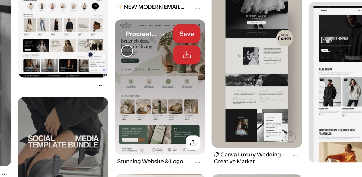 A pin with multiple images